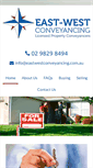 Mobile Screenshot of eastwestconveyancing.com.au